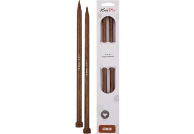 спиці для в'язання 31194 Спиці прямі Ginger KnitPro, 35 см, 10.00 мм