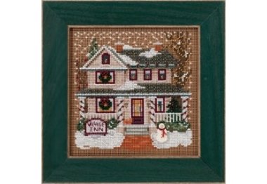 вишивка гладдю MH143302 Cільський готель. Набір для вишивки в змішаній техніці Mill Hill