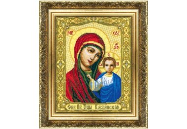  №282  Икона Божьей Матери Казанская Набор для вышивания крестом