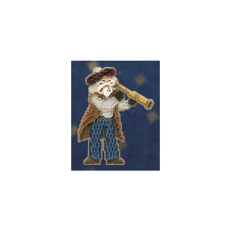 MH200302 Первый помощник Санта. Набор для вышивки в смешанной технике Mill Hill - 1