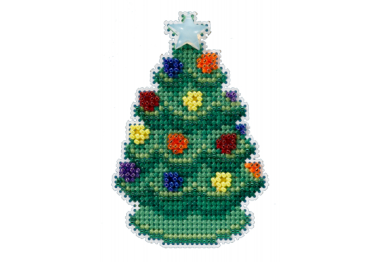 вышивка гладью MH182236 Керамическая елка. Набор для вышивки в смешанной технике Mill Hill