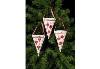  21-7241 Серця. Набір для вишивання хрестом PERMIN