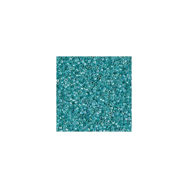 DB-79 Бісер Miyuki Delica Beads 11/0 (профарбований райдужний, бірюзовий) - 1