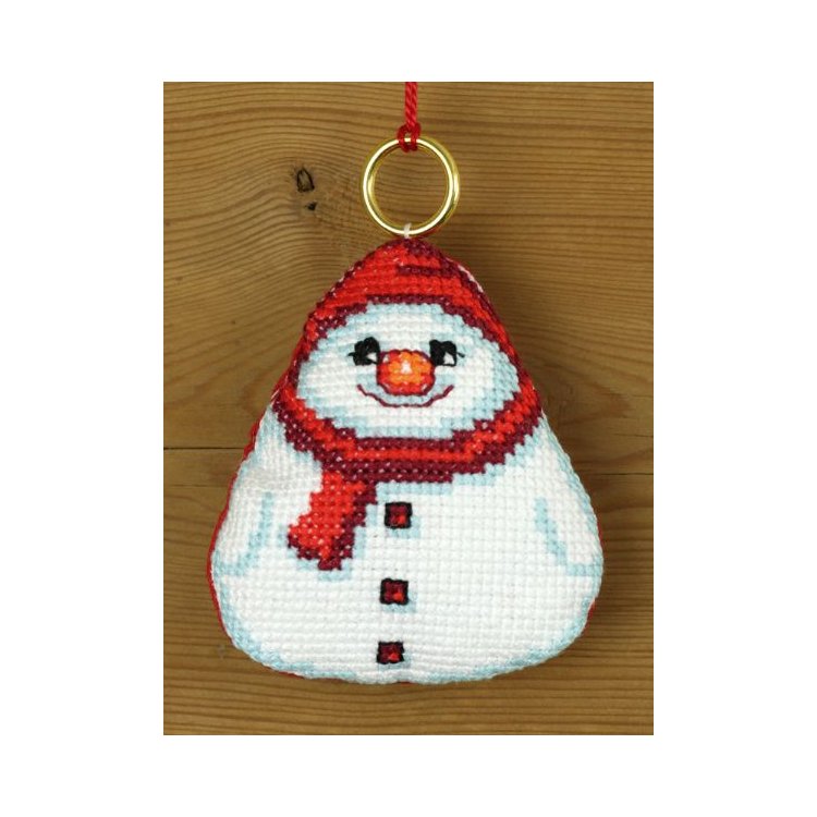 01-6251 Сніговик. Набір для вишивання хрестом PERMIN - 1