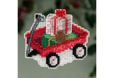 вишивка гладдю MH183306 Червона каталка. Набір для вишивки в змішаній техніці Mill Hill вишивка гладдю MH183306 Червона каталка. Набір для вишивки в змішаній техніці Mill Hill