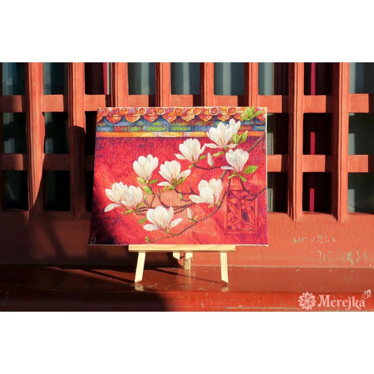 K-292 Магнолия. Набор для вышивки крестом Мережка - 2