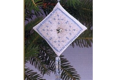 вышивка гладью MHTD3 Голубая кристальная звезда. Набор для вышивки в смешанной технике Mill Hill