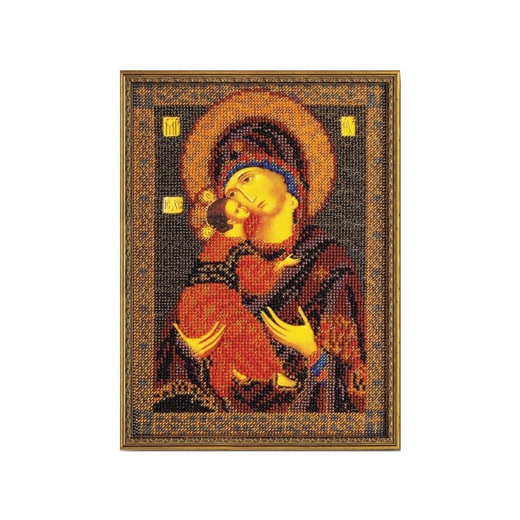 В-147 Владимирская Богородица. Набор для вышивания бисером Кроше - 1