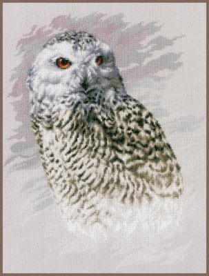 PN-0183826 Snowy Owl. Набор для вышивки крестом Lanarte - 1