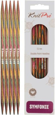 20142 Спицы носочные Symfonie Wood KnitPro, 15 см, 5.00 мм - 1