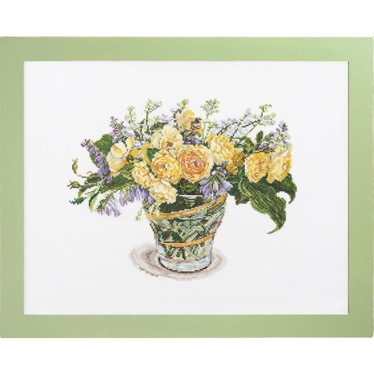 552112 Грэм Томас и Лютик. Набор для вышивки крестом Cosmo Fujico - 1 552112 Грэм Томас и Лютик. Набор для вышивки крестом Cosmo Fujico - 1