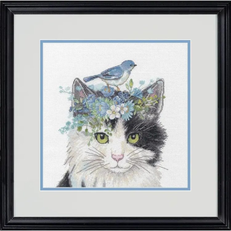 70-35433 Набор для вышивания крестом &quot;Floral Crown Cat&quot; &quot;Цветочный кот&quot; DIMENSIONS - 1