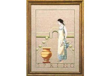  MD53 Spring In My Garden//Весна в моем саду. Схема для вышивки крестиком на бумаге Mirabilia Designs