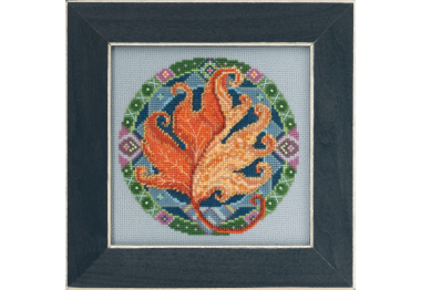 вышивка гладью MH172113 Осенняя мандала. Набор для вышивки в смешанной технике Mill Hill