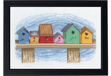  92-0163 Домики для птиц (Birdhouses. Набор для вышивания крестом PERMIN