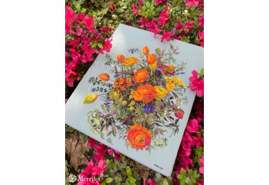  K-270 Освітлені сонцем пелюстки. Набір для вишивки хрестом Мережка