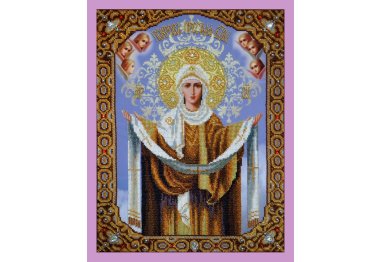  Набор для вышивки бисером Икона "Покров Пресвятой Богородицы" P-201 ТМ Картины бисером