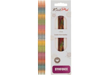 спицы для вязания 20128 Спицы носочные Symfonie Wood KnitPro, 10 см, 2.75 мм