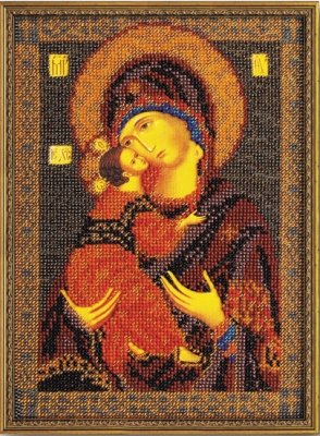 В-147 Владимирская Богородица. Набор для вышивания бисером Кроше - 1