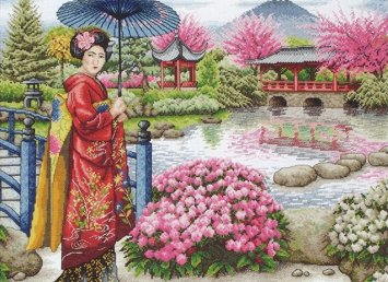 Японский сад. Набор для вышивки крестом арт. 01024 - 1