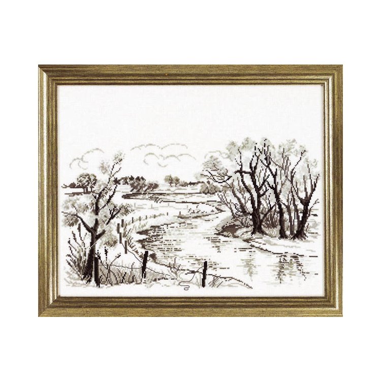 70-3129 Зима. Графика. Набор для вышивания крестом PERMIN - 1