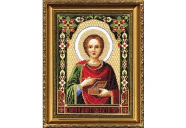  №336  Икона Великомученика Пантелеймона Набор для вышивания крестом
