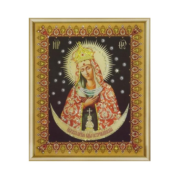 КС-050 Ікона Божої матері Остробрамської Набір картина стразами - 1