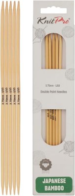 22111 Спиці шкарпеткові Bamboo KnitPro, 15 см, 3.75 мм - 1