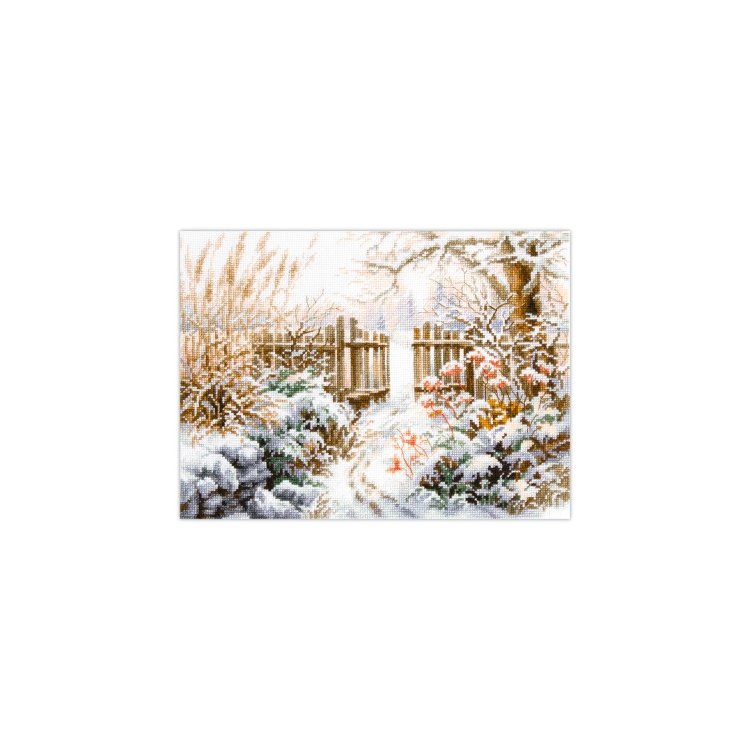 350-742 Зимний двор. Набор для вышивки крестом Magic Needle - 1