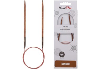 спицы для вязания 31065 Спицы круговые Ginger KnitPro, 60 см, 3.00 мм
