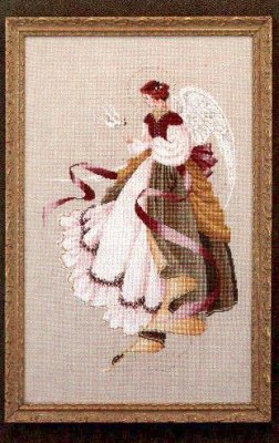 LL15 Angel of grace//Ангел Благодати. Схема для вышивки крестом на бумаге Lavender &amp; Lace - 1