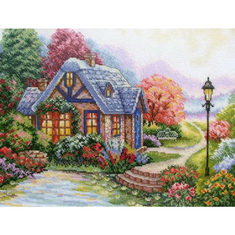 8371 Затишний будиночок. Набір для вишивки хрестиком Classic Design - 1