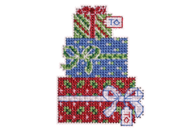 вышивка гладью MH182332 Трио подарков. Набор для вышивки в смешанной технике Mill Hill