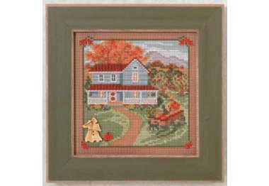вышивка гладью MH144203 Дом для урожая. Набор для вышивки в смешанной технике Mill Hill