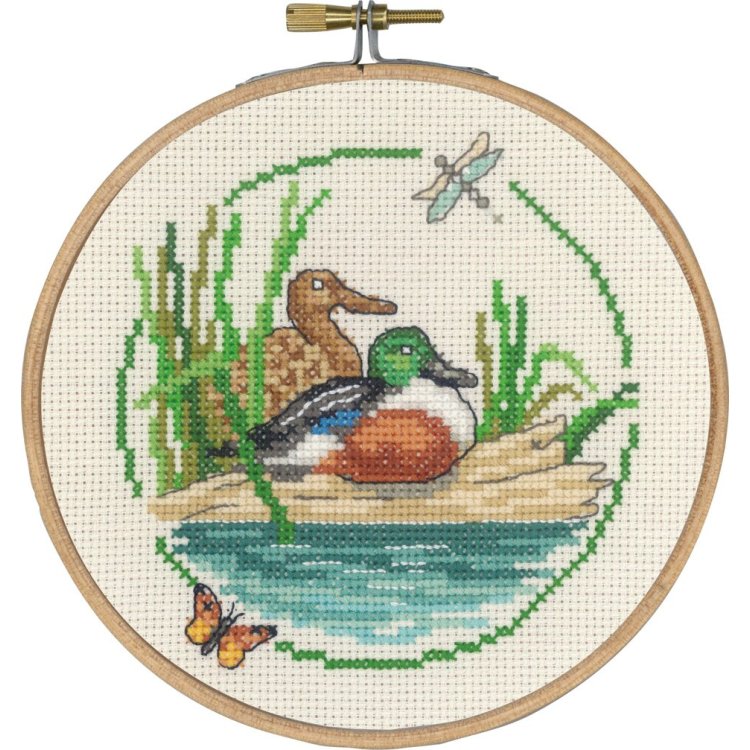 13-0443 Гуси (Ducks. Набор для вышивания крестом PERMIN - 1