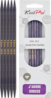19027 Спиці шкарпеткові 6,00 мм J'adore Cubics KnitPro 20 см - 1 19027 Спиці шкарпеткові 6,00 мм J'adore Cubics KnitPro 20 см - 1