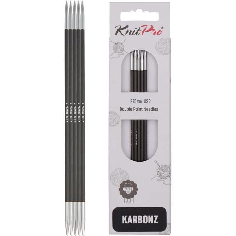 41108 Спицы носочные Karbonz KnitPro 15 см 2.75 мм - 1 41108 Спицы носочные Karbonz KnitPro 15 см 2.75 мм - 1