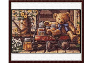  13693 Медовий ведмедик. Набір для вишивки хрестиком Dimensions