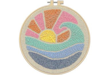  72-76388 Набір для вишивки в килимовій техніці Різнобарв'я Dimensions з п'яльцями