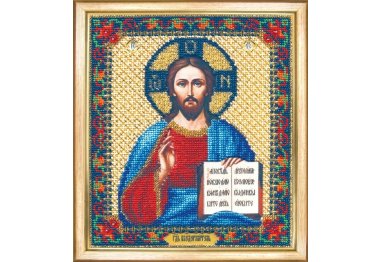 наборы для вышивания бисером Б-1156 Икона Господь Вседержитель Набор для вышивки бисером