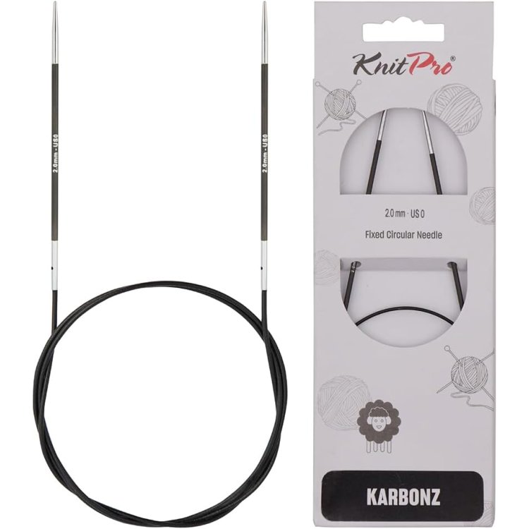41160 Спиці кругові Karbonz KnitPro 60 см 2.00 мм - 1