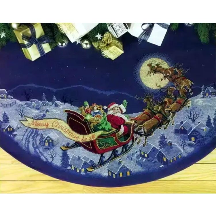 8384 Санта іде…. Набір для вишивки хрестиком Classic Design - 1