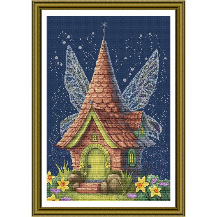 Набір для вишивання хрестом Будиночок ельфів Ksenya project 10-003 - 1