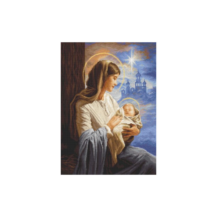 B617 Діва Марія з Немовлям. Luca-S Набір для вишивки хрестиком - 1