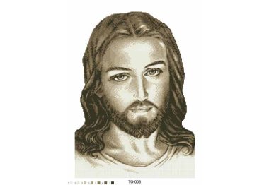  ТО-006 Иисус бежевый. Схема для вышивки бисером (габардин) ТМ Барвиста Вишиванка