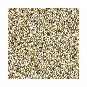 RR-4201 Бисер Miyuki DURACOAT Round Rocailles 11/0 (металлизированный, серебристый) - 1 RR-4201 Бисер Miyuki DURACOAT Round Rocailles 11/0 (металлизированный, серебристый) - 1