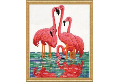  Фламинго. Набор для вышивки крестом Design Works арт. dw3272