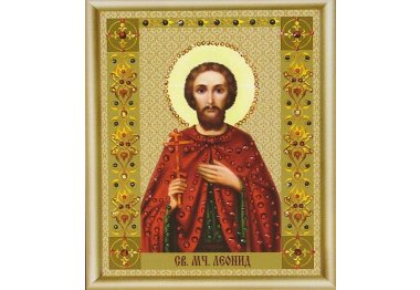  КС-109 Икона святого мученика Леонида Набор картина стразами