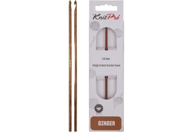 31241 Крючок односторонній Ginger KnitPro, 3.00 мм 31241 Крючок односторонній Ginger KnitPro, 3.00 мм