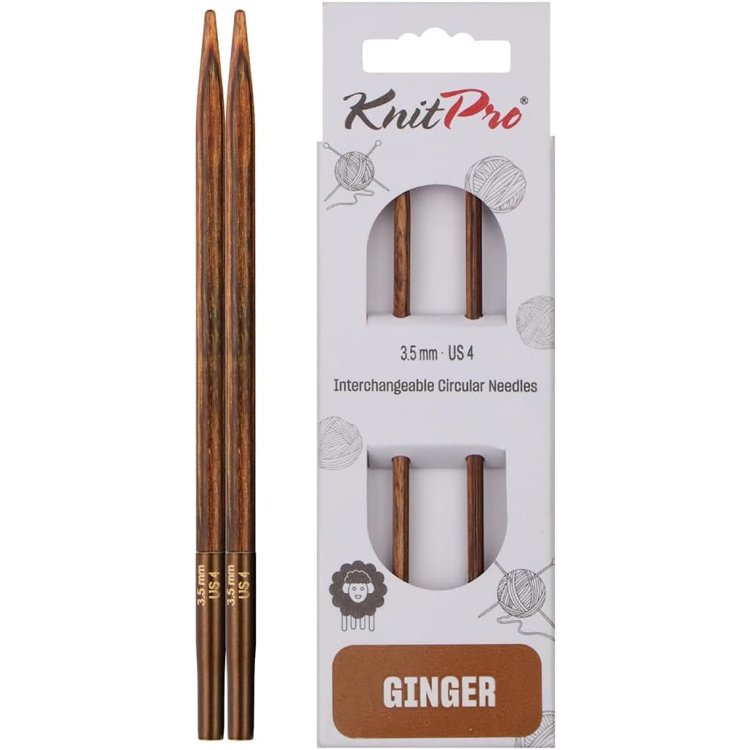 31223 Спиці з`ємні короткі Ginger KnitPro, 3.50 мм - 1